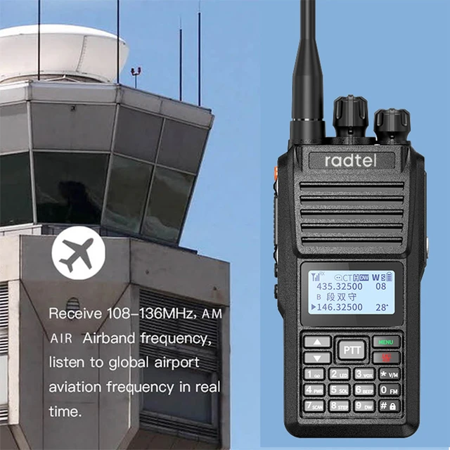 Radio amateur pleine bande RT-770 Radtel, fréquence d'aviation 136-620Mhz  Recevoir Am FM Station radio bidirectionnelle portable UHF VHF Transcsec -  AliExpress