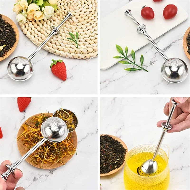 Description Picture 5 of itemStainless Steel Mesh Tea Strainer Infuser Reusable Metal Tea Bag Filter Loose Leaf Green Tea Strainer for Mug Teapot Teaware