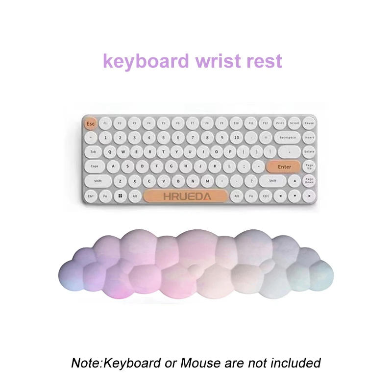 Ergonomic Cloud Gradient Memory Foam Wrist and Mouse Pad Set