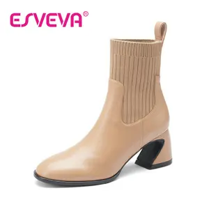 Image for ESVEVA 2023 Elastic Band Cow Leather Fashion Women 