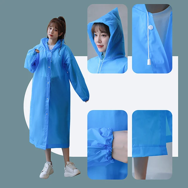 Megvastagodott Eva Nem Diszkriminálható Felnőtt Egyrészes Esőkabátok Férfiaknak És Nőknek Hordozható Kültéri Utazási Poncho Esővilág Nagykereskedelme - Image 2