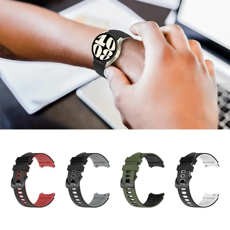 

Ремешок силиконовый для спортивных часов, мягкий и прочный оригинальный спортивный резиновый браслет для часов 6, 20 мм