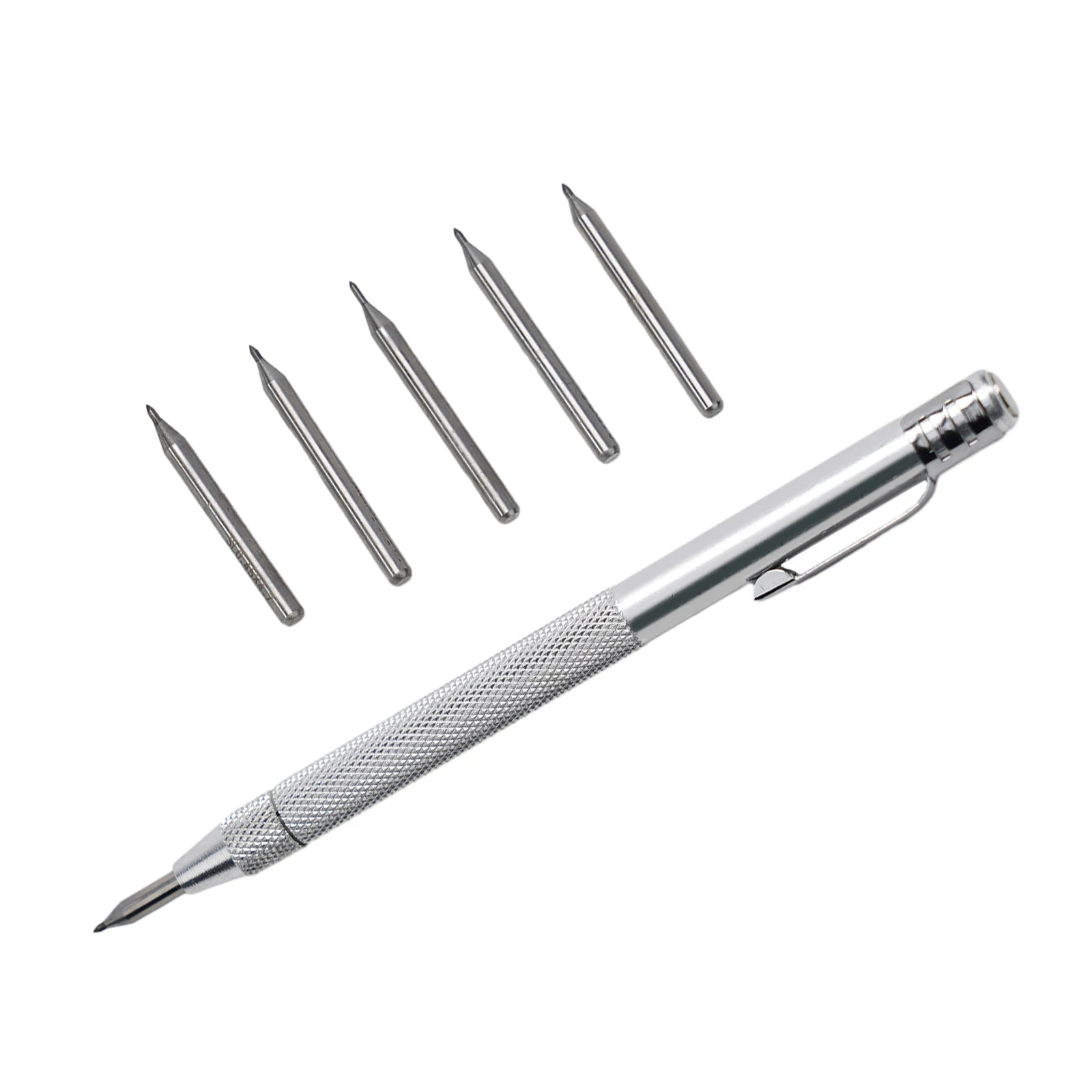 

High Quality Durable Scriber Pen 1 Set Silver Scriber Pen Tungsten Carbide Workshop Equipment Engraving Metal Sheet