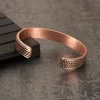 Twisted Pure Copper Bracelets Men Health Energy Magnetic Bracelet Benefits Men Adjustable Cuff Bracelets Bangles Health Copper 5