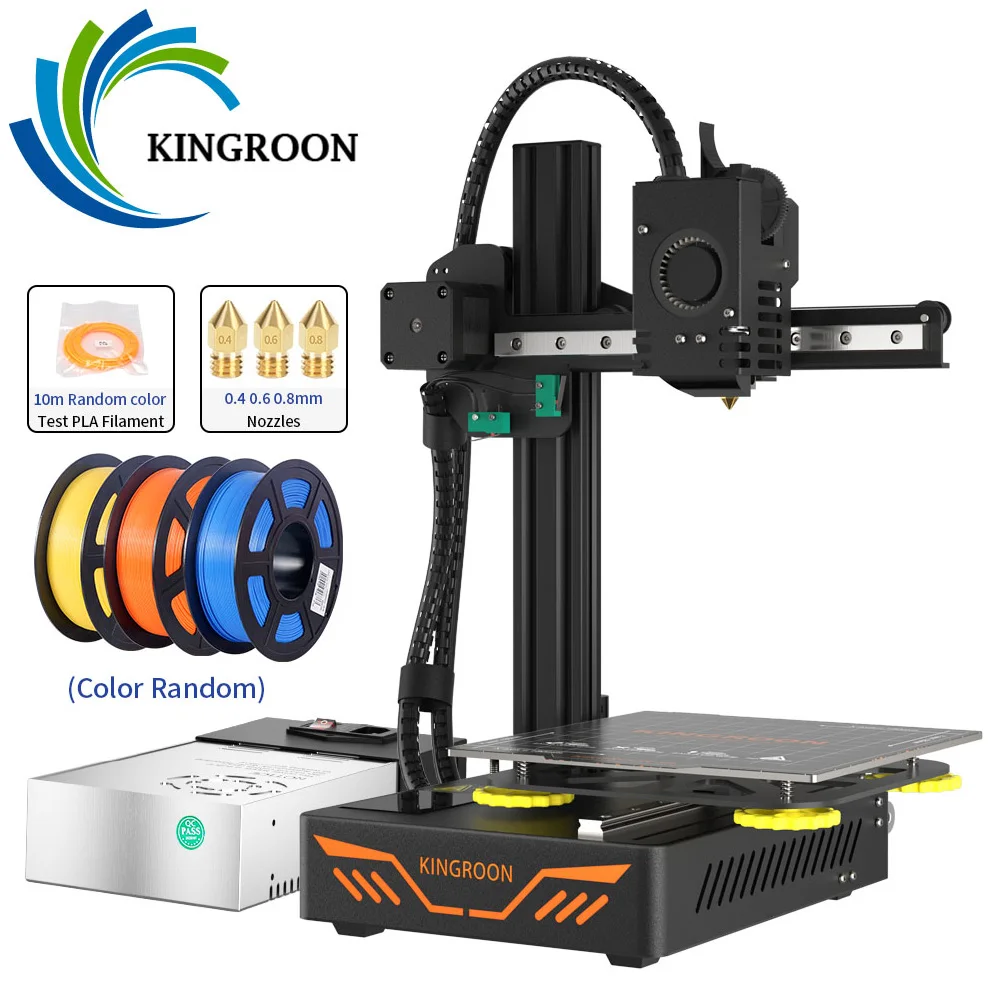 KINGROON-impresora 3D KP3S de alta precisión, Kit de impresora 3d FDM actualizado, tamaño impresión KP3S con pantalla táctil, 180x180x180mm - AliExpress Ordenadores y oficina