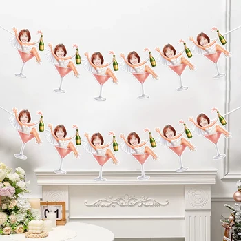 6/12 Pezzi Striscione Personalizzato per Cocktail Nuziale, Ghirlanda Fotografica Personalizzata, Ghirlanda per Addio al Nubilato, Forniture per Feste Nuziali per Bambini e Adulti