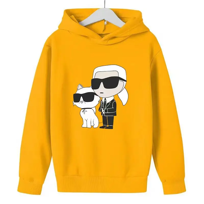 

Spring and Autumn New Boys and Girls Hoodies 2-12 Year Old Children's Printed Anime Carl Fashion Casual Sports Shirt Children's
