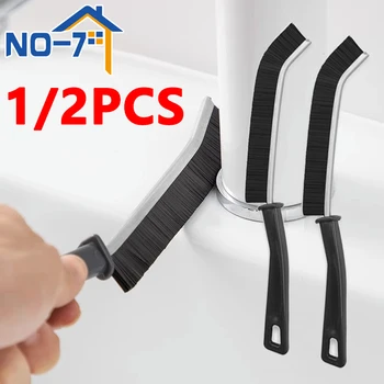 Spazzola per la pulizia per cucitura fine Angoli Scanalatura Strumenti per la pulizia delle finestre Cucina Bagno Piastrelle Spazzola per giunti Spazzola per WC in microfibra 1