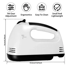 Multifunctional Electric Food Blender 7 Speed Mini Mixer Food Cake Baking Dough Mixer Handheld Egg Beater Automatic Cream egg beater food mixer electric whisk handheld electric whisk electric blender