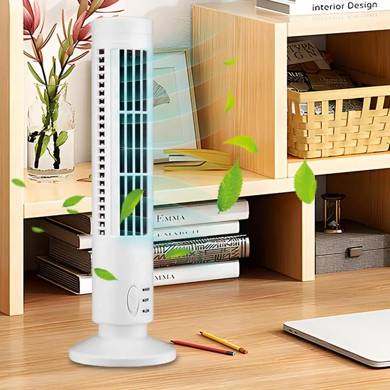 

Quiet Bladeless Fan USB Charging Electric Cold Air Circulation Tower Floor Fans 2 Wind Speeds Floor Electric Fan Tower Fans
