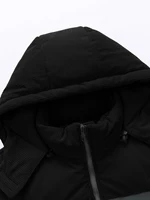 Veste en coton à capuche pour hommes, épaisse et chaude en hiver, coupe-vent et résistante au froid, simple et polyvalente pour les vêtements de travail 5