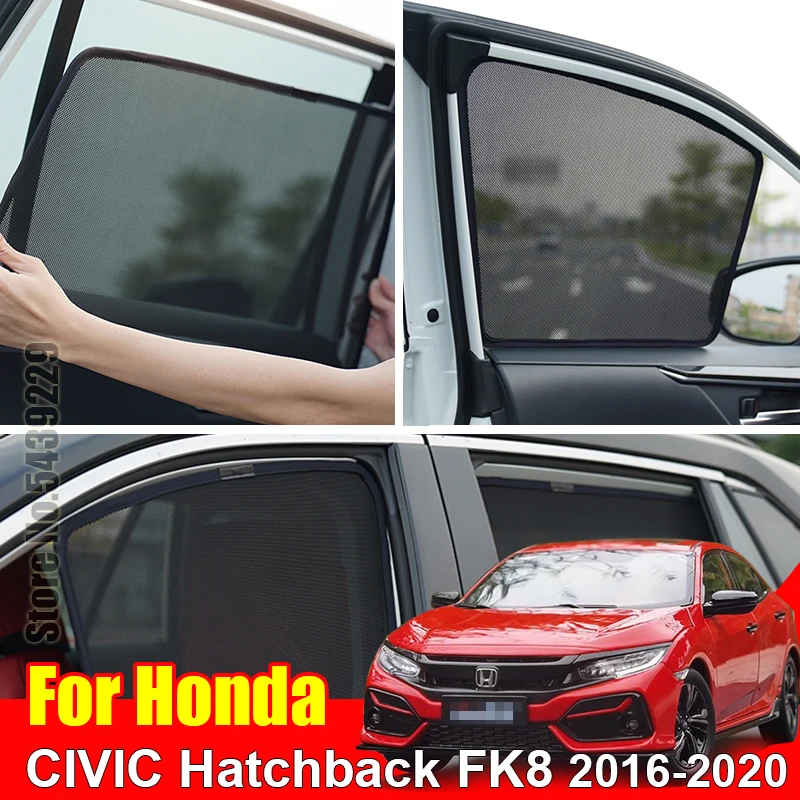 For Honda CIVIC Hatchback FK8 2016 2022 Car Sun Visor Accessori Window