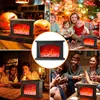 LED Fireplace Flame Lantern Lamp Simulation Flame Night Light USB Or Battery Powered Flameless Lamp for Courtyard Room Decor 6