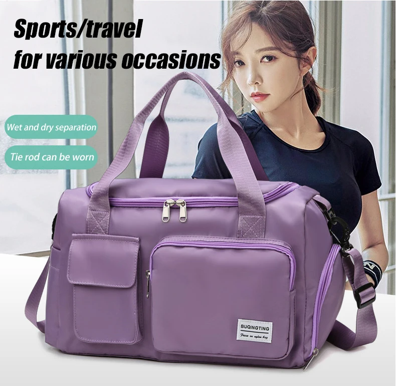 New Travel Bags Hand Luggage Waterproof Sports Fitness Yoga Gym Large Capacity For Women