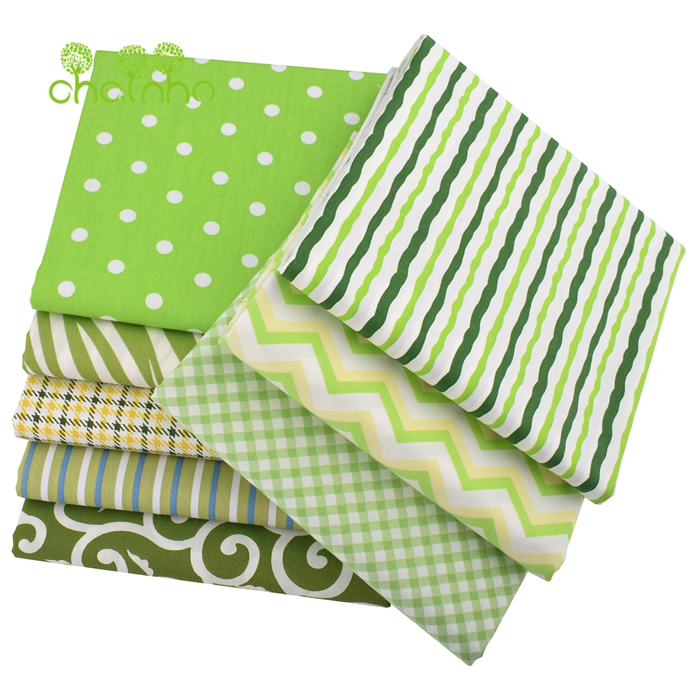 Chainho,Printed Twill Weave Cotton Fabric,DIY Quilting Sewing Material,Home Handmade Textile,Patchwork Cloth,5 Sizes,25C12