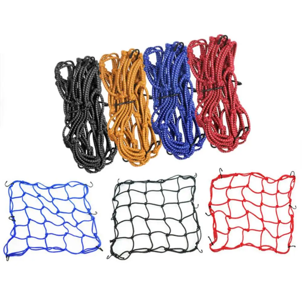 

Motorcycle Luggage Net Glow Helmet Holder Tank Cargo Mesh Adjustable Hooks Elastic Net for Bike Scooter Motorcycle Accessories