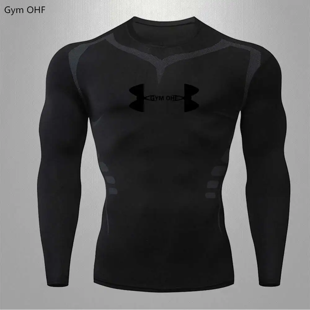 Compression T Shirt Sport T Shirt Running T Shirts Running T Shirt T-Shirt Men Gym Compression Sport Shirt Breathable Dry Fit Top Fitness Training Running T Shirts Rashguard Jiu Jitsu Sportshirts