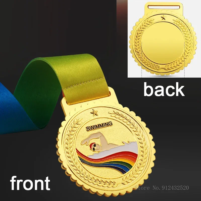 Customized medal for table tennis, swimming, basketball, football, badminton, Marathon, gold, silver, bronze, creative souvenir