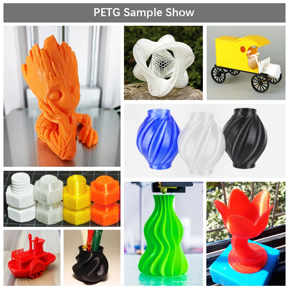 PLA PLA PLUS ABS PETG 실크 필라멘트, 무독성 3D 프린터, DIY 선물, 세트당 10 롤, 리필, 패스트쉽, 1.75mm