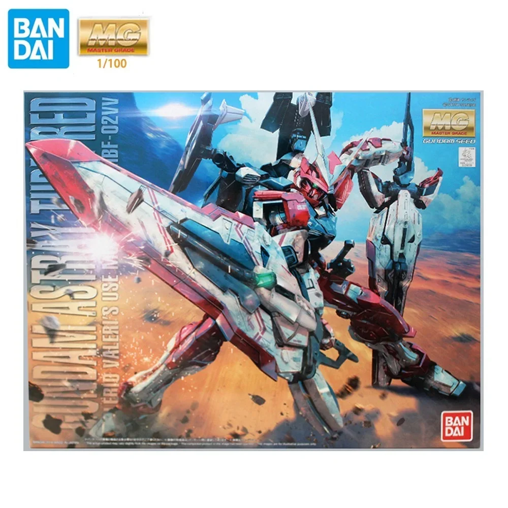 

Фигурка аниме оригинальная Bandai Gundam MG 1/100 семена астрая Поворотная красная Сборная модель робот мейка игрушки для детей подарок на день рождения