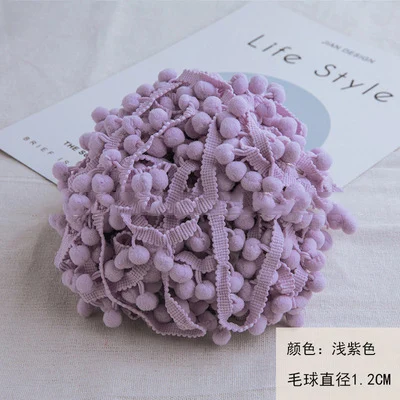 Vibrant Mini Pom Pom Lace Trim for Creative DIY Projects