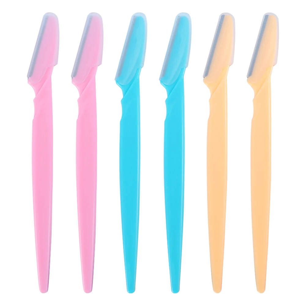 Eyebrow trimmer set 6-30pcs portable face razor eye brow epilation eyebrow trimmer blade shaver hair removal cutters safety razor woman makeup