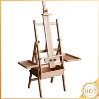 Beech Foldable Flat Easel Dual-Purpose Oil Painting Stand Foldable Adjustable Easel for Children Sketch Oil Painting 1