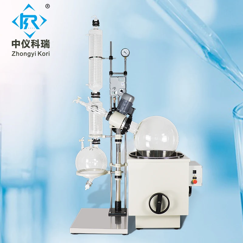 Lab vacuum rotary evaporator roto evapor apparatus Glass homemade steam distillation for essential oil extract Setup system