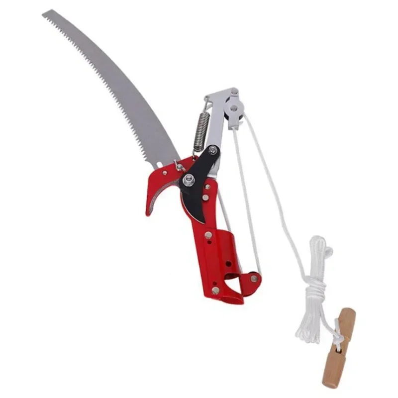 

High Altitude Three Pulley Pruning Scissors Tree Pruner Branches Cutter Garden Shears Saw Fruit Pick Cutting Tools Without Rod