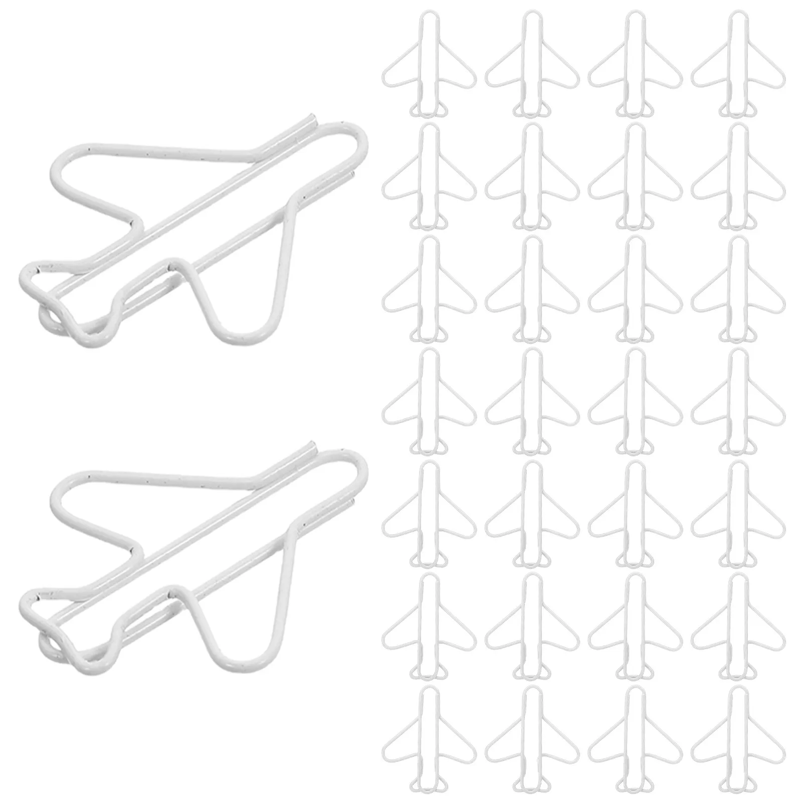 100Pcs 비행기 종이 클립 금속 컬러 종이 클립 학교 사무실 플래너 스크랩북 공예품을위한 장식 클립