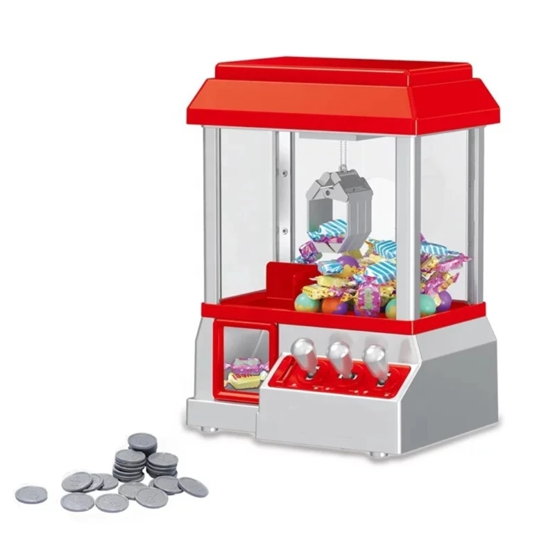 Mini Claw Machine Kid,Candy Dispenser Toy,Claw Machine Arcade Game,Toy Gumballs Vending Machine with 24Refills Prize Toy 3