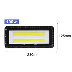 High - Power Waterproof LED Floodlight for Outdoor Garden and Landscape Lighting (Cold Light)