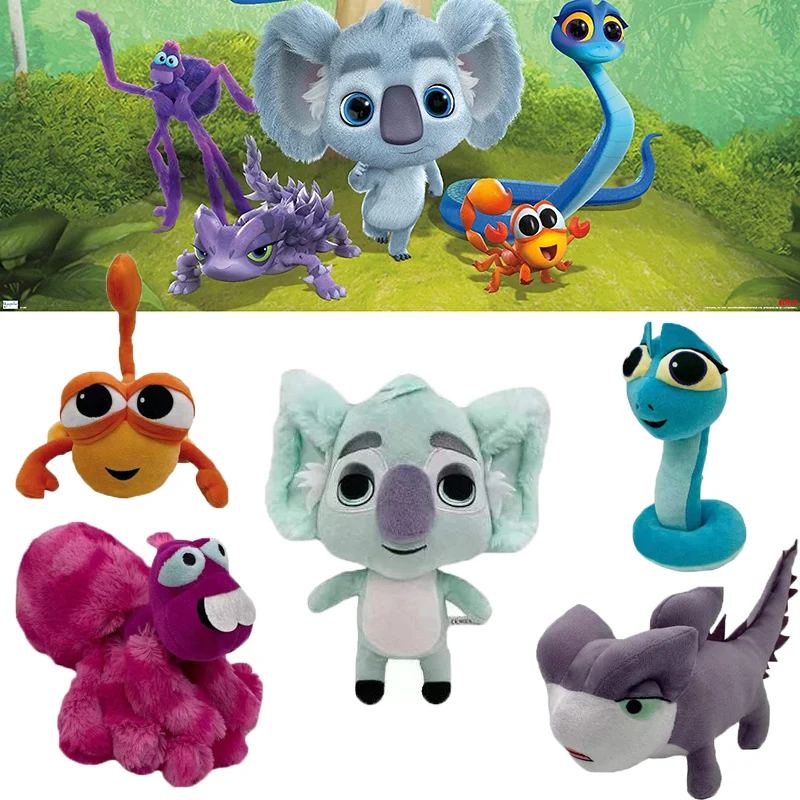 Set of 5pcs Back To The Outback Plush Toys Frank Maddie Voice Chaz Plushie Figure Koala Lizard Snake Stuffed Animal Fans Gifts frank sinatra strangers in the ni 1 cd