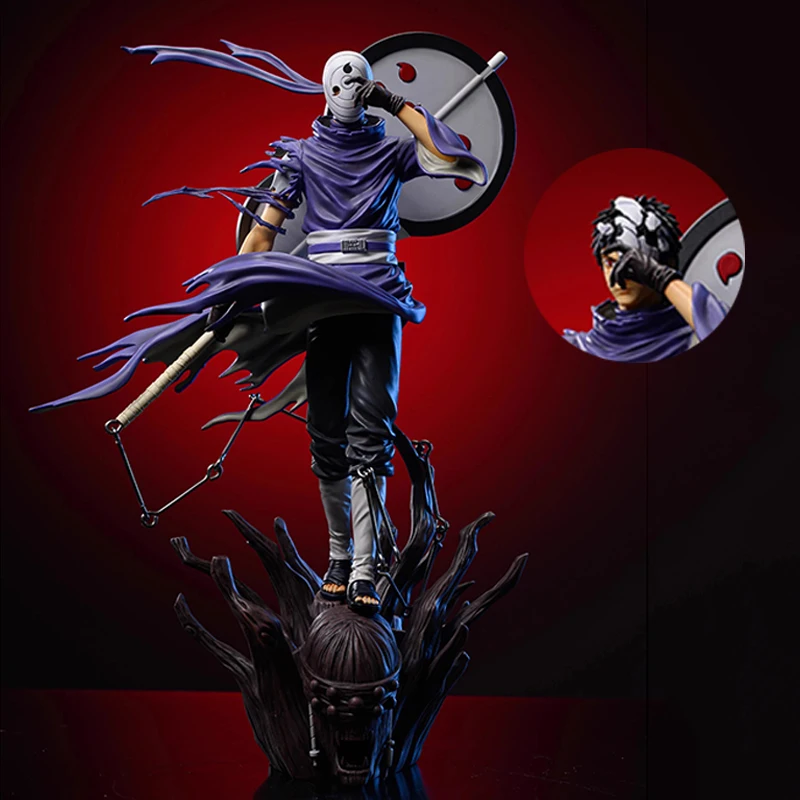 

28cm Narutos Figures Uchiha Obito Action Figures Double-headed NARUTOS Anime Collection Model Ornamen Toys Birthday Doll Gifts