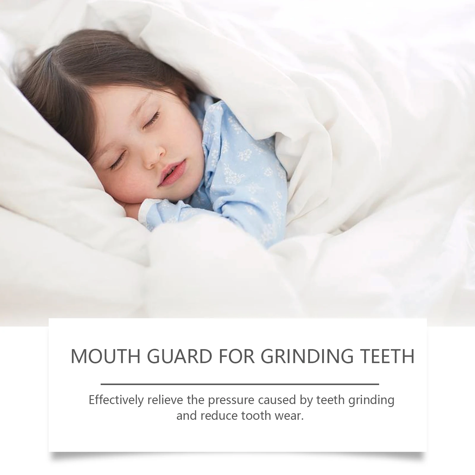 Silicone Mouth Guard: Nighttime Anti-Biting and Anti-Grinding Teeth Protector for Children's Dental Protection