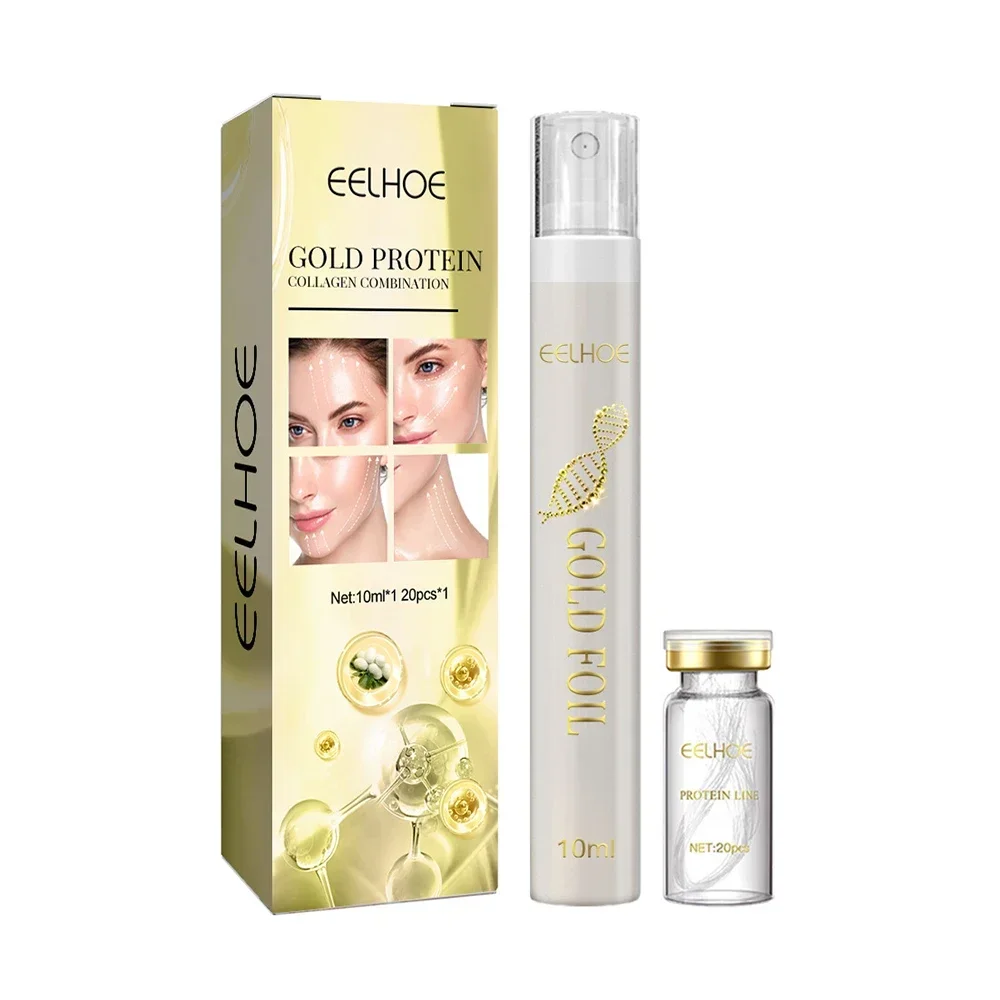 Protein Thread Lifting Kit Face Lift Firming Absorbable Anti-Aging Facial Serum Collagen Wrinkle Remove Skin Care Essence facial serum