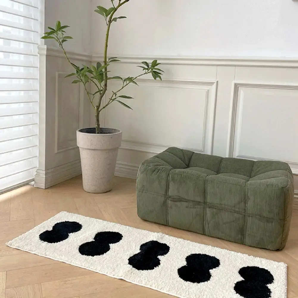 

Polyester Fiber Floor Mat Plush Furry Rug for Kids Bedroom Room Decor Soft Carpet for Teen Girls Room Non-slip for Nursery