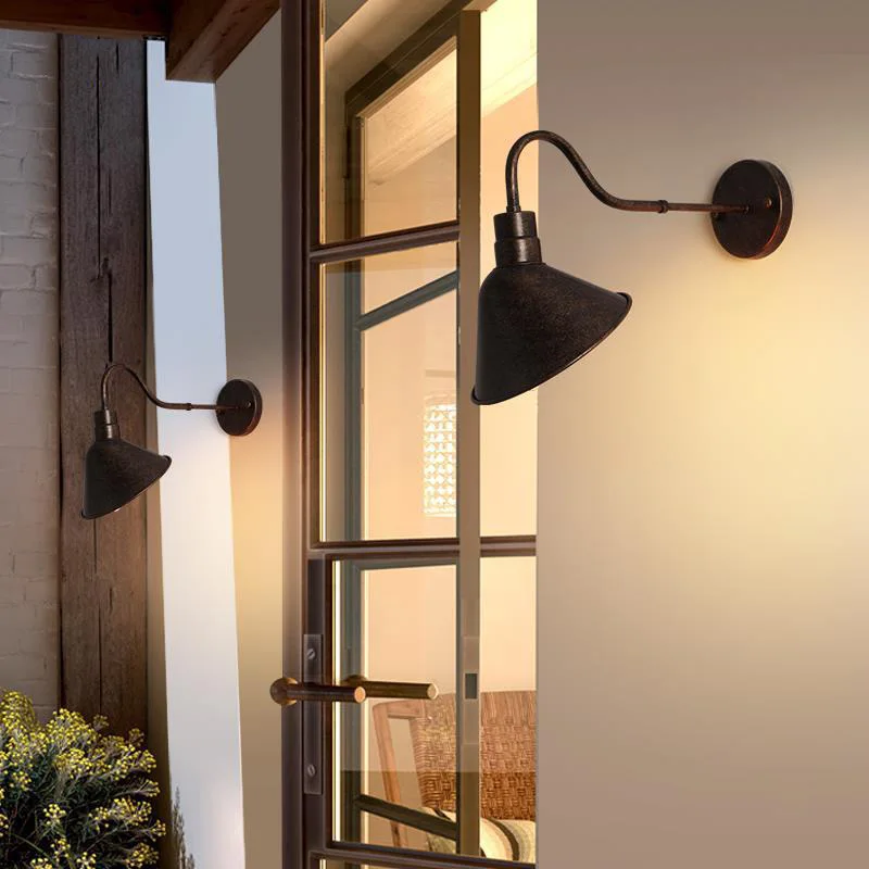 American Industrial Wall Lamp Porch Lamp Outdoor Courtyard Garden Antique Copper Wall Light Stair Bedside Bedroom Lighting led wall lamp wall sconces light wall lamp