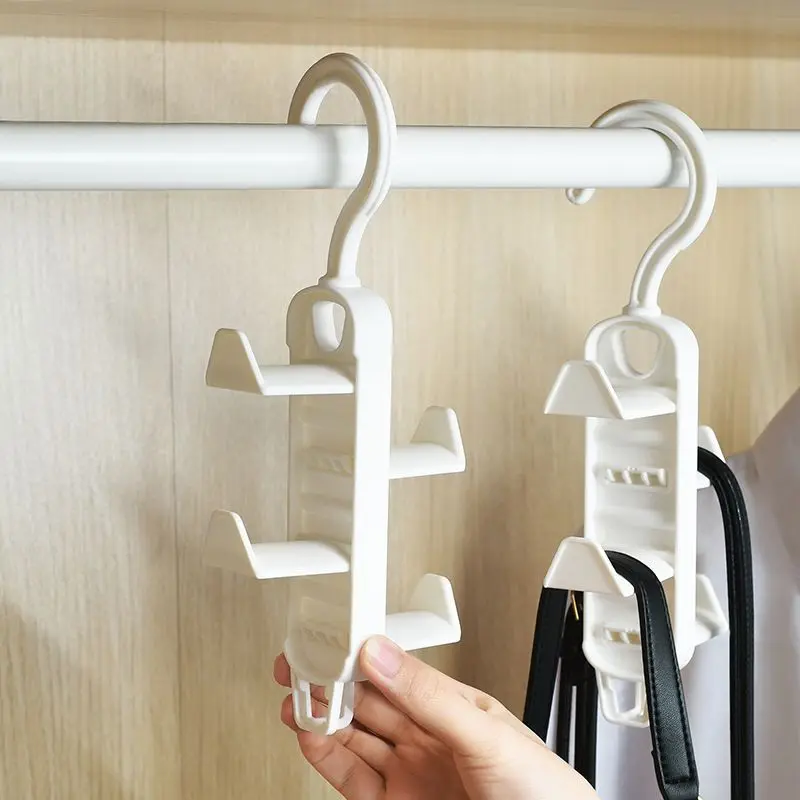 Space Saving Multi-layer Hanger Hooks Wardrobe Clothes Rack Hanger  Organizer Bag Hanger Scarf Belt Hanging Rack Closet Hanger