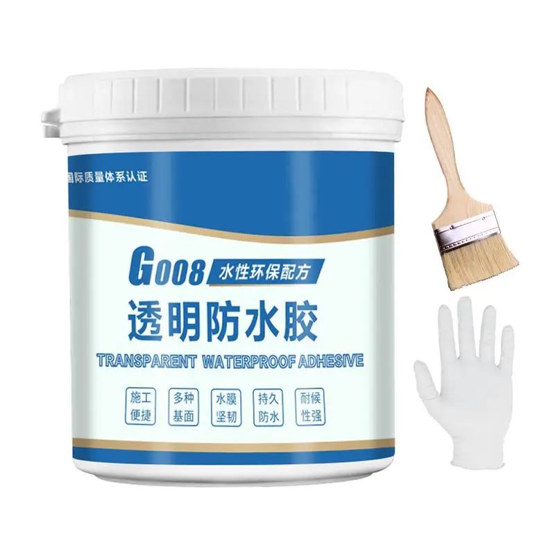 

Waterproof Glue Sealant 11.8oz Clear Tile Adhesive For Shower Bathroom Toilet Roof Kitchen Balcony Waterproof Anti-leakage Glue