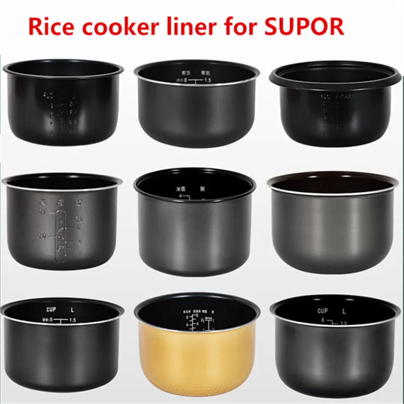 Rice Cooker Liner for SUPOR Pressure Cooker Lnner Pot Rice Cooker Pressure Cooker Black pot