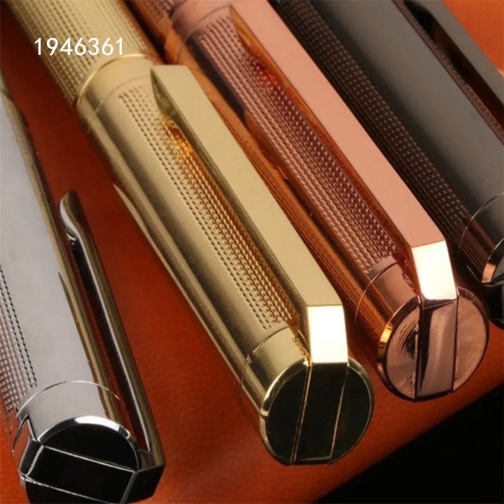 럭셔리 고품질 716 금속 황금 비즈니스 사무실 중간 펜촉 볼펜, 학교 학생을 위한 새로운 문구 용품