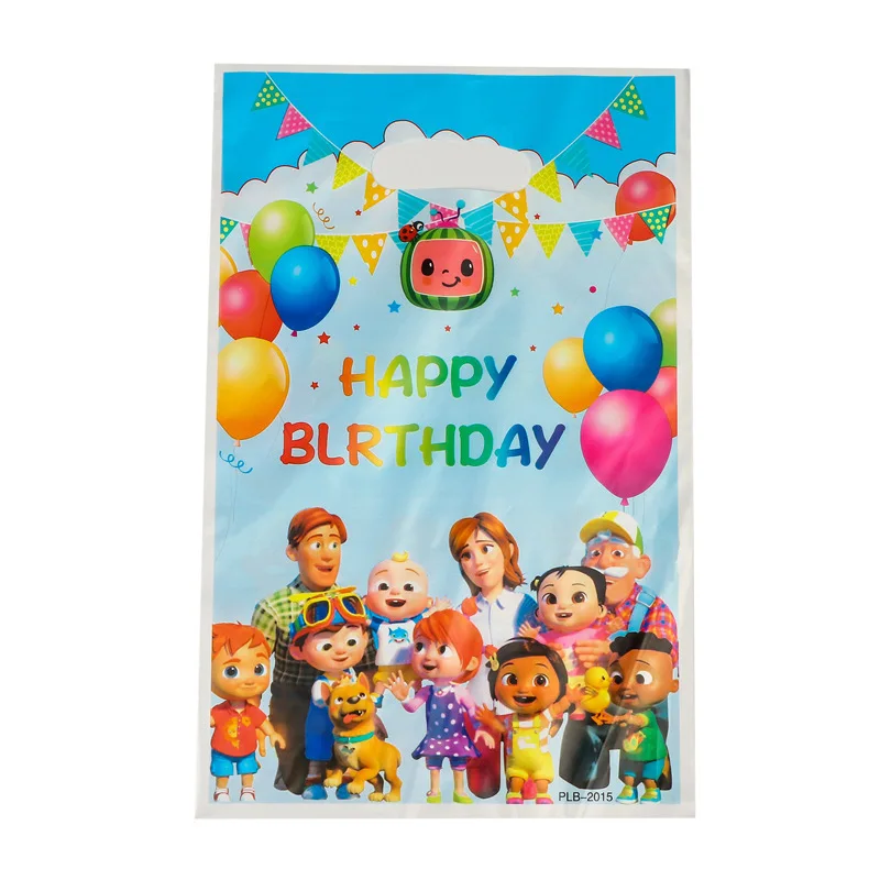 Party supplies Coconut Meloned Balloons Birthday Party Decoration Cartoon Foil Balloon Set Disposable Tableware Banner