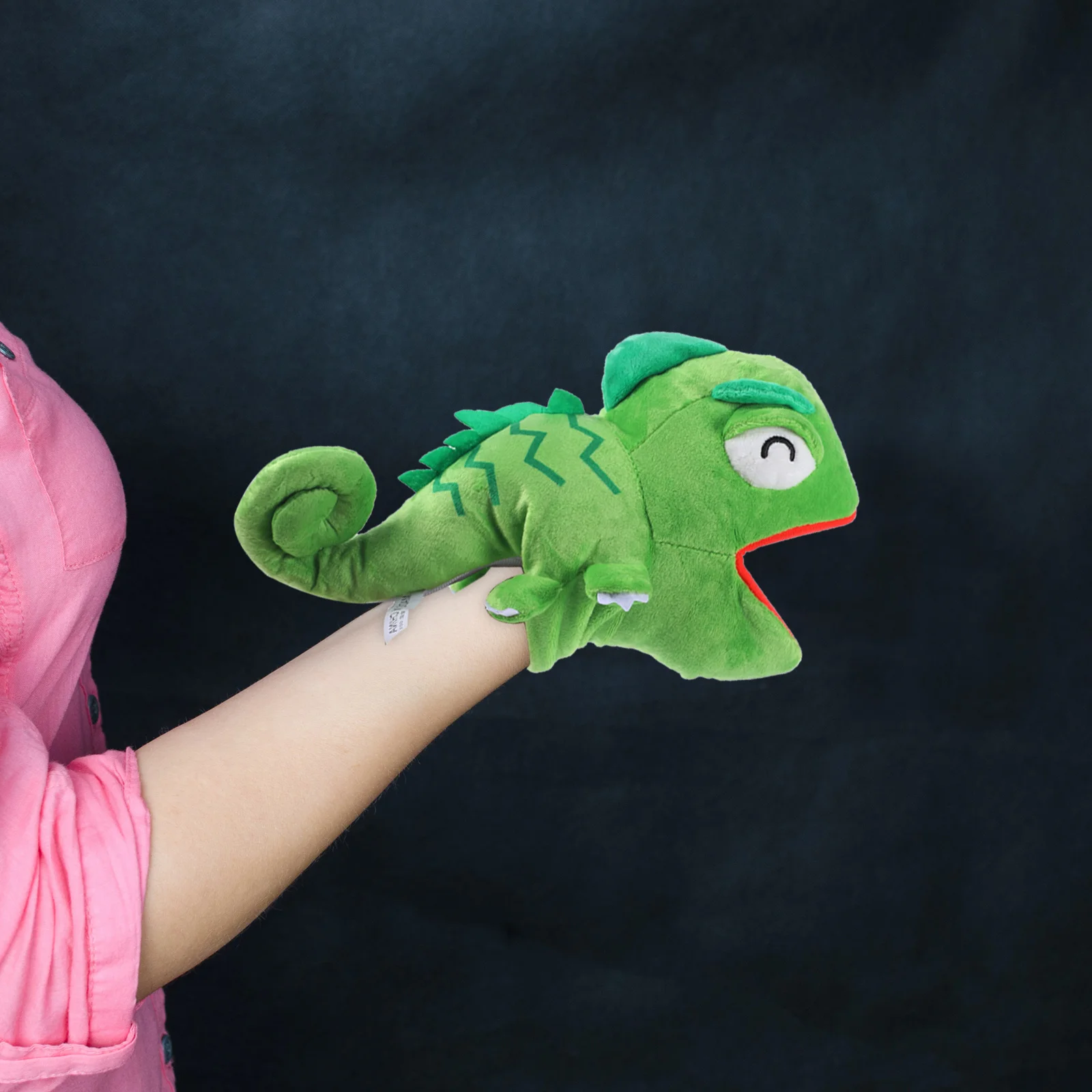 Funny Lizard Hand Puppet Plush Reptile Animal Hand Puppet Toy Toddler Kids Gift animal plush hand puppet rattle toy kids cute soft toy story dolls gift children playing rustling sound educational fluff toys
