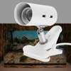E27 Pet Light Holder UVA UVB Turtle Heating Lamp Bases Set High Temperature Resistance Rotary Clip-on Bulb Lighting 1