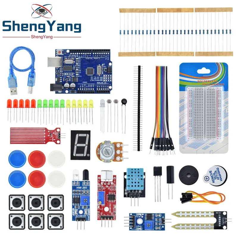 TZT Basic Starter Kit for Arduino Uno Set R3 DIY Kit R3 Board