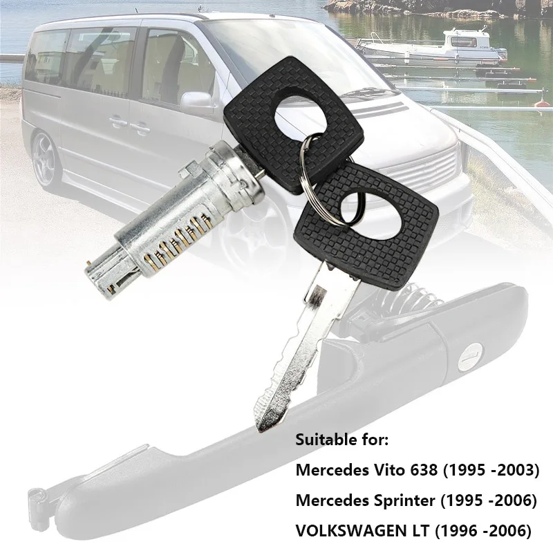 Barili Serratura Auto Con 1 Cilindro Serratura 2 Chiavi Per Mercedes Benz Vito W638 Mercedes Sprinter Volkswagen Lt 6707600205