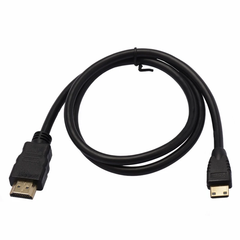 Mini HDMI-compatible to HDMI Cable 1080p 3D Gold Plated Plug For Monitor Tablet Camera DV graphics card HDTV Display Projection