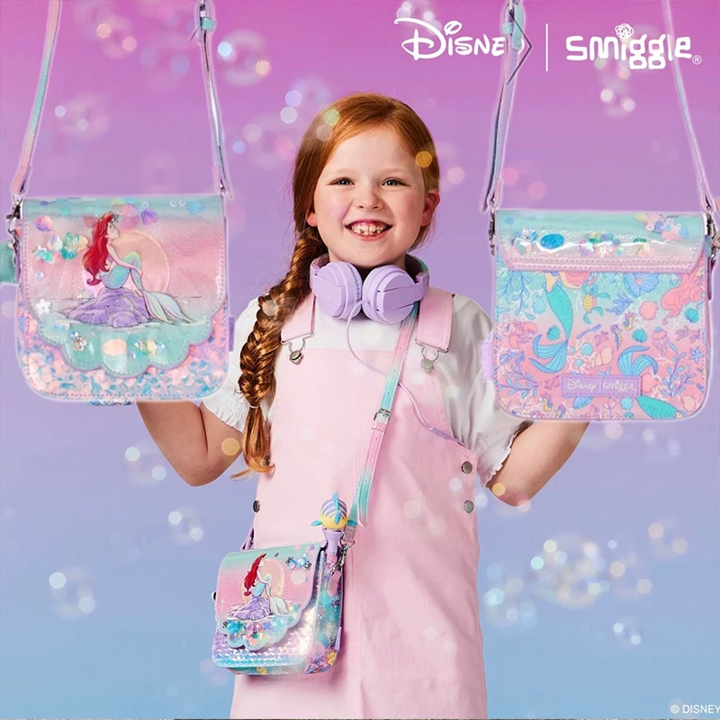 thumbnail image 1 of Mochila escolar Smiggle Mermaid de Disney Australia original, papelería, estuche para bolígrafos para estudiantes, bolsa para el almuerzo, mochila, regalo, juguetes de anime para adultos, cumpleaños, 1 of 5