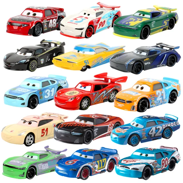 New Disney Pixar Car 3 Lightning McQueen Racing Family Jackson Storm Ramirez 1:55 Die Cast Metal Alloy Children s Toy Car